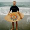 Rick and his new Eden skimboard @ Haamstede