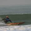 Arjen surfing a super clean barrel @ Haamstede 23.11.03