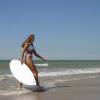 Myrthe and her Surftech skimboard @ Haamstede 06.07.04