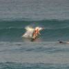 Arjen surfing a clean wave @ Ocean Spray Barbados 17.02.05