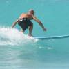 Arjen surfing a blue wall @ South Point Barbados