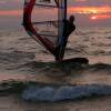 Arjen windsurfing on the 12.2 Starboard SUP @ sunset @ da Brouwersdam