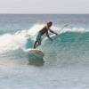 Brian Talma SUP a clean wave @ Batts Rock Barbados