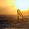Arjen windsurfing in the sunset @ Surfers Point Barbados