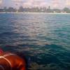 Adelimar snorkling from the supboard @ Carlisle Bay Barbados