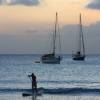 Arjen sup surfing in the Carlisle Bay @ Barbados