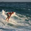 Arjen surfing the Meyerhoffer 9'2 #1 @ Surfers Point Barbados