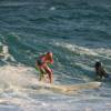 Arjen surfing the Meyerhoffer 9'2 #4 @ Surfers Point Barbados