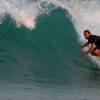 Zed Layson overhead with the Meyerhoffer 9'2 @ Surfers Point Barbados