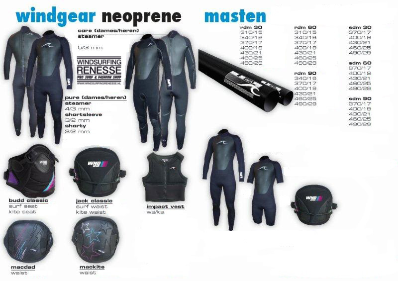 Windsurfing_Renesse_Windgear_Wetsuits_Harness_Masts_deals