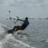 Rutger kitesurfing in shallow water @ da Brouwersdam