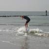 Myrthe taking off on her WSR skimboard @ Haamstede 09.11.03