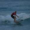 Arjen surfing his 9'0 wooden fanatic longboard @ Ocean Spray 12.01.04