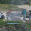 Locals grilling fish on da beach @ Ocean Spray 13.01.04