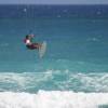 Kiteboarder taking off @ Ocean Spray 18.01.04