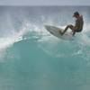 Paolo Perucci on the top of a big wave @ Maycox 28.01.04