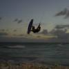 Robby Naish flying during the sunset photo&film shoot @ Ocean Spray 14.02.04