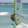Arjen windsurfing one leg @  Silver Rock 25.02.04