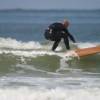 Arjen ripping his 9'0 wooden longboard @ da Northshore of Renesse 16.06.04