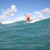 Kees surfing his wooden longboard @ Ocean Spray Surfer's Point