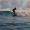 Arjen enjoying a late evening surfsession @ Ocean Spray 15.12.04