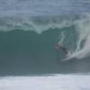 Kelly Slater surfing a big barrel @ Soupbowl Bathsheba Barbados 04.02.05