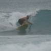 Arjen surfing his new Mc Tavish 7'7 Tuflite @ Batt's Rock Barbados 05.02.05