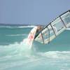 Arjen backside waveriding @ Ocean Spray Barbados 26.02.05