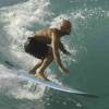 Arjen surfing his 9'1 Mc Tavish @South Point Barbados