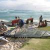 Mario tuning his sail@Windfest 2006@Surfers Point Barbados