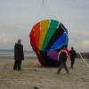 Big kite being launched...used to raise this big fella!