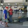 Mario&Maarten going home@Airport Barbados
