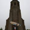 Brian Talma @ the church in Noordwelle @ Windsurfing Renesse 17.05.06