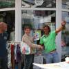 Kathleen winning a mini bottle of Barbados rum @ da conch shell contest @ 15 Years Windsurfing Renesse