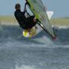 Arjen airborne on da new 2003 Goya @ Surf & Kite Event Brouwersdam 2002