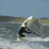 Arjen taking off on his new Fanatic Goya 2003+Tushingham Rock 2003 @ Surf & Kite Event Brouwersdam 2002