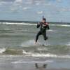 WSR Teamrider Paul Bollen walking on water @ da Surf & Kite Event Brouwersdam 2002