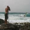 Photographer Arjen de Vries taking pics of Brian Talma @ Seascape Beach House Barbados