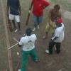 Beach cricket team getting ready @ Watermen Festival 2007