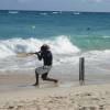 Mark Holder playing beachcricket @ Watermen Festival 2007