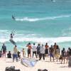 Spectators on the beach @ the kitesurfcompetition Watermen Festival 2007