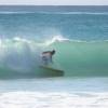 Arjen de Vries surfing a nice barrel @ Maycocks