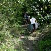 The Watermen Crew climbing back up @ Cowpens Barbados