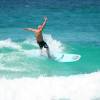 Arjen surfing his McTavish 9'1 @ South Point Barbados