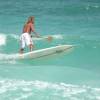 Brian Talma in action on his sup board @ Silver Rock Barbados