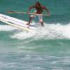 Brian Talma in action on his sup board 4 @ South Point Barbados