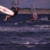 Slingshot teamrider Ruben flying @ da Surf & Kite Event Brouwersdam 2002.JPG