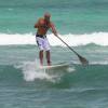 Arjen stand up paddle surfing 3 @ Silver Rock  Barbados