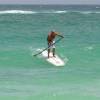 Arjen stand up paddle surfing 4 @ Silver Rock  Barbados