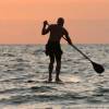 Arjen @ sunset stand up paddle boarding @ da Brouwersdam